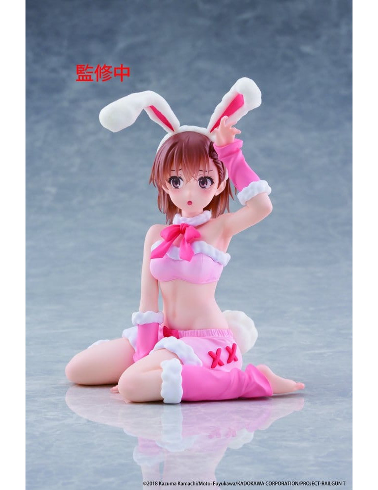 A Certain Scientific Railgun figurine PVC Moflock Mikoto Misaka (Fluffy Bunny Ver.) 13 cm Taito