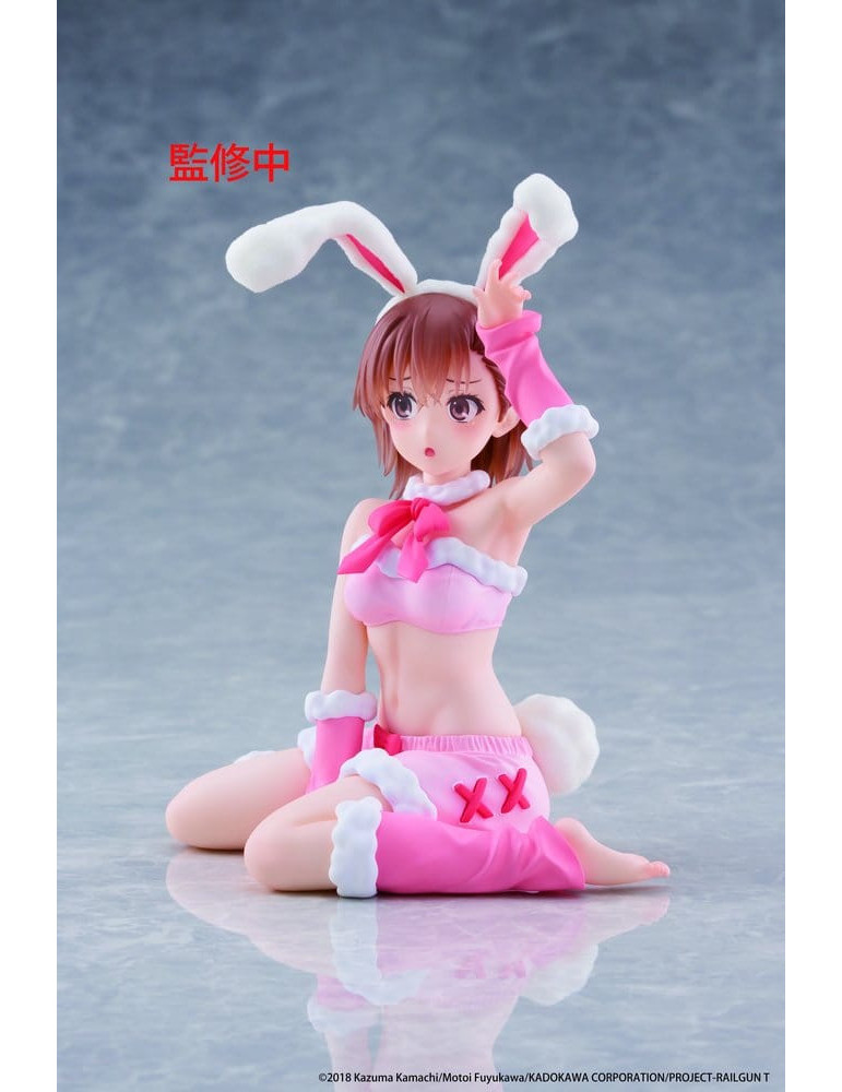 A Certain Scientific Railgun Moflock PVC Figure Mikoto Misaka (Fluffy Bunny Ver.) 13 cm Taito
