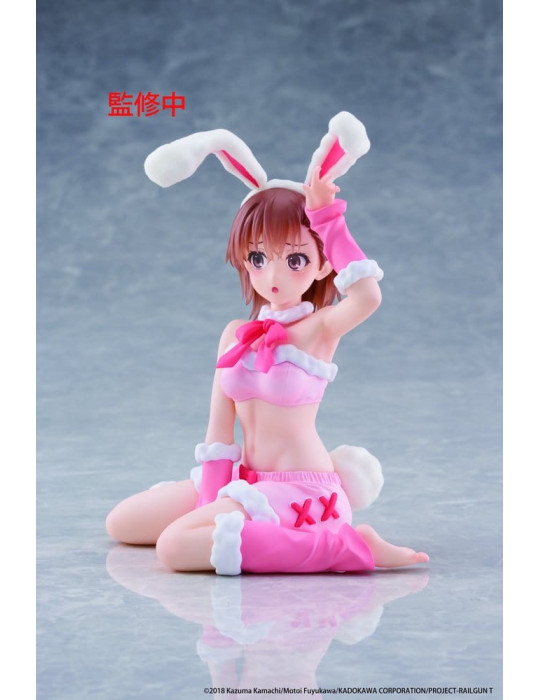 A Certain Scientific Railgun Moflock PVC Figure Mikoto Misaka (Fluffy Bunny Ver.) 13 cm Taito