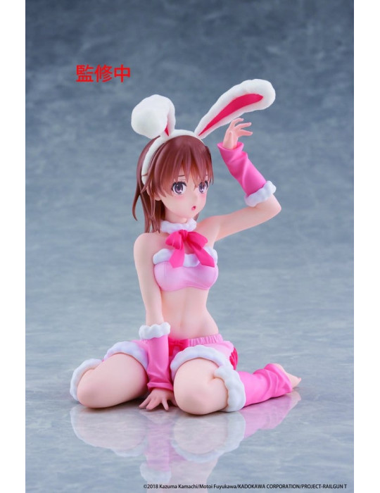 A Certain Scientific Railgun Moflock PVC Figure Mikoto Misaka (Fluffy Bunny Ver.) 13 cm Taito