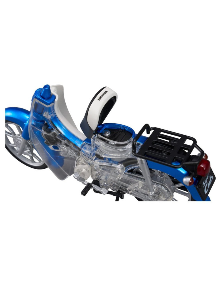 Honda Plastic Model Kit Kaitanics Super Cub 110 Glint Wave Blue Metalic Megahouse