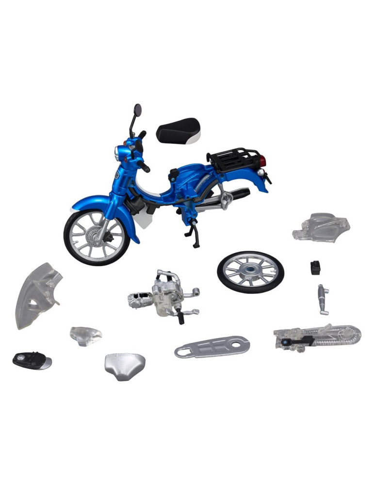 Honda Kaitanics Plastic Model Kit Super Cub 110 Glint Wave Blue Metalic Megahouse