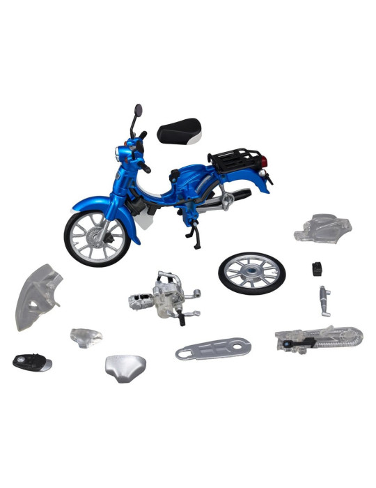 Honda Plastic Model Kit Kaitanics Super Cub 110 Glint Wave Blue Metalic Megahouse
