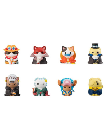 One Piece figurines mini Mega Cat Project NyanPieceNyan! I'm gonna be king of Paw-rates!! (8) (Repeat) Megahouse