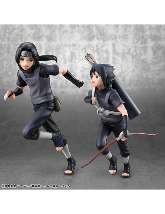 Naruto Shippuden pack 2 figurines PVC G.E.M. Series Itachi Uchiha & Sasuke (Repeat) Megahouse