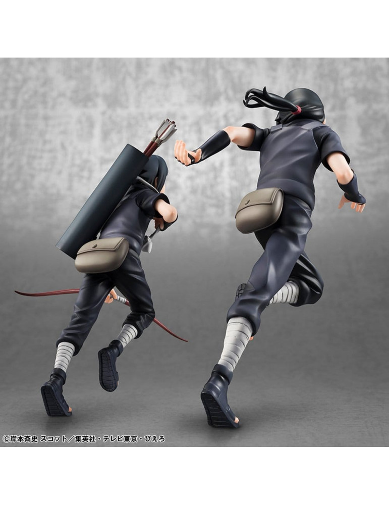 Naruto Shippuden pack 2 figurines PVC G.E.M. Series Itachi Uchiha & Sasuke (Repeat) Megahouse