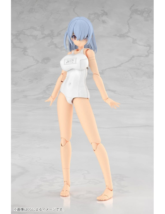 Frame Arms Girl Plastic Model Kit Mizuki School Swimsuits White Ver. 16 cm Kotobukiya