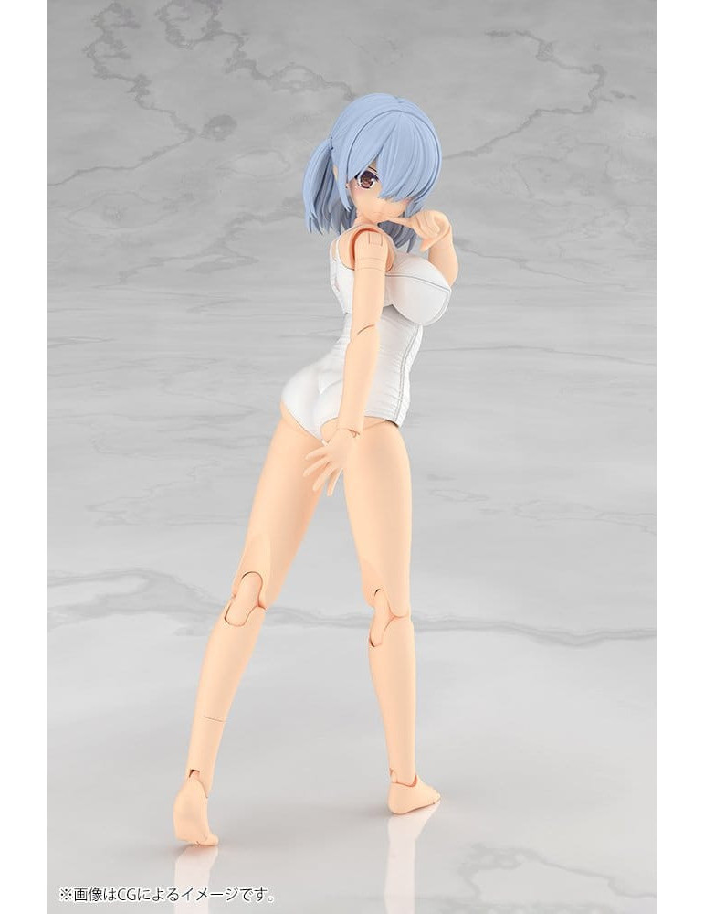 Frame Arms Girl Plastic Model Kit Mizuki School Swimsuits White Ver. 16 cm Kotobukiya