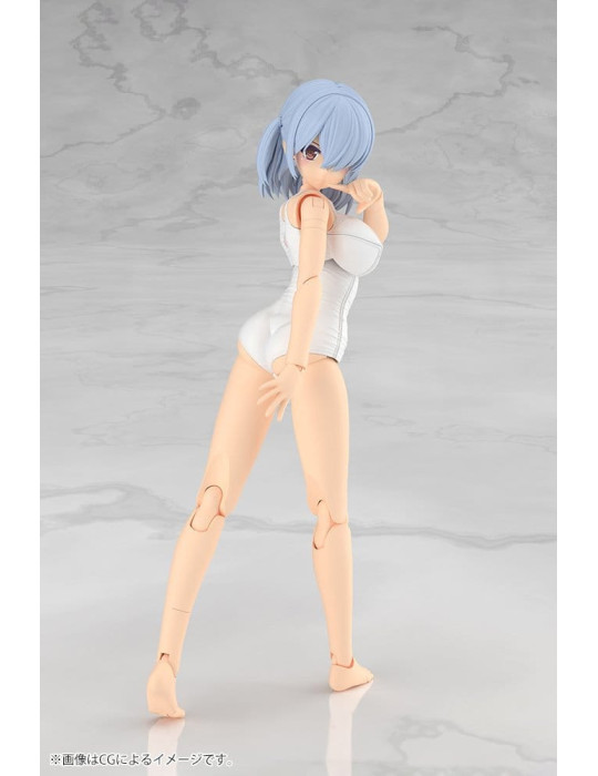 Frame Arms Girl Plastic Model Kit Mizuki School Swimsuits White Ver. 16 cm Kotobukiya