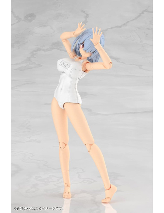 Frame Arms Girl Plastic Model Kit Mizuki School Swimsuits White Ver. 16 cm Kotobukiya