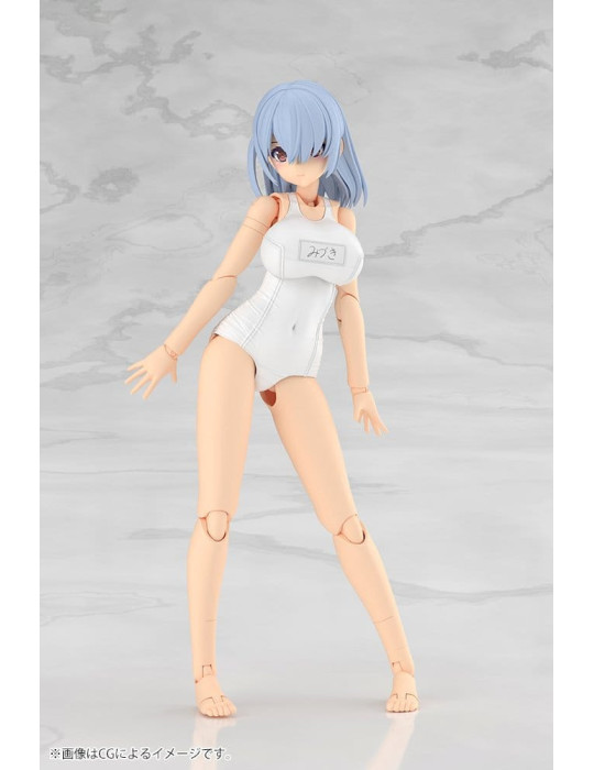 Frame Arms Girl Plastic Model Kit Mizuki School Swimsuits White Ver. 16 cm Kotobukiya