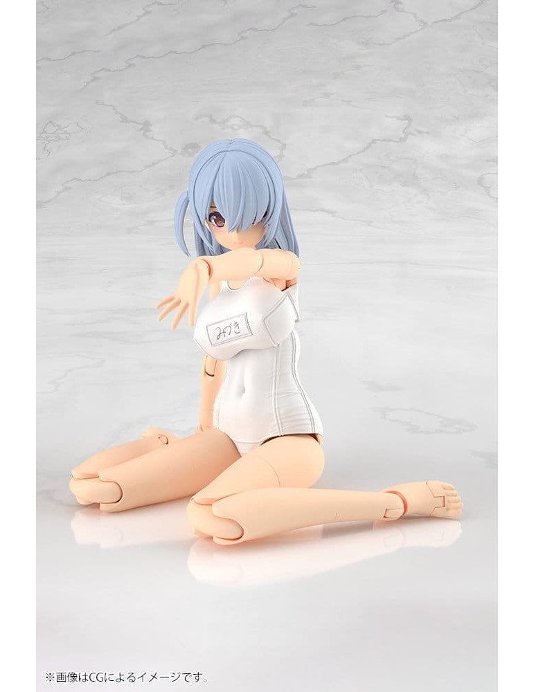 Frame Arms Girl Plastic Model Kit Mizuki School Swimsuits White Ver. 16 cm Kotobukiya