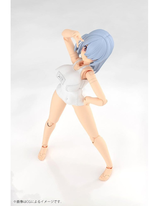 Frame Arms Girl Plastic Model Kit Mizuki School Swimsuits White Ver. 16 cm Kotobukiya
