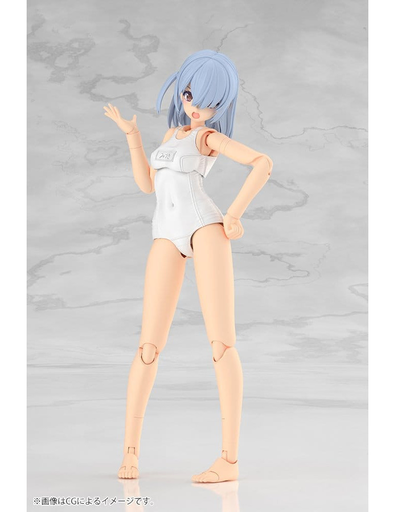 Frame Arms Girl Plastic Model Kit Mizuki School Swimsuits White Ver. 16 cm Kotobukiya