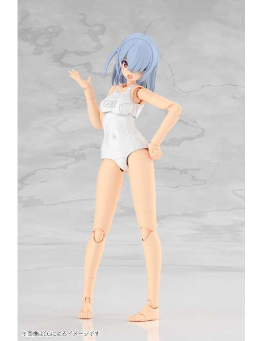 Frame Arms Girl Plastic Model Kit Mizuki School Swimsuits White Ver. 16 cm Kotobukiya