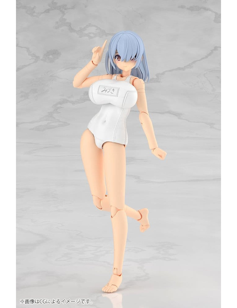 Frame Arms Girl Plastic Model Kit Mizuki School Swimsuits White Ver. 16 cm Kotobukiya
