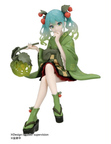 Hatsune Miku Noodle Stopper PVC Figure Flower Fairy Winter Cherry Green Color Ver. 15 cm Furyu