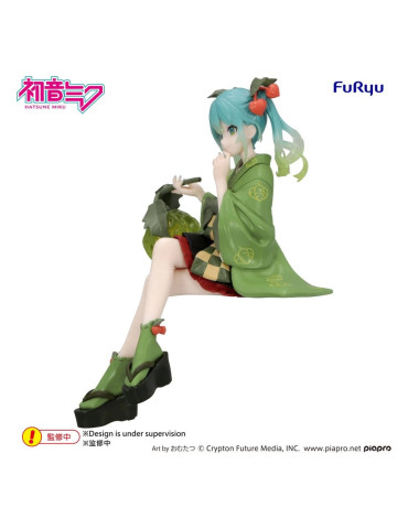 Hatsune Miku Noodle Stopper PVC Figure Flower Fairy Winter Cherry Green Color Ver. 15 cm Furyu 2