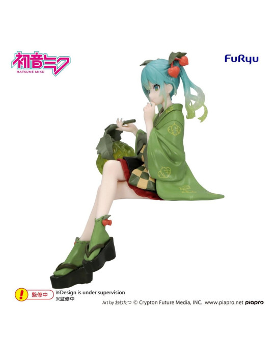 Hatsune Miku Noodle Stopper PVC Figure Flower Fairy Winter Cherry Green Color Ver. 15 cm Furyu