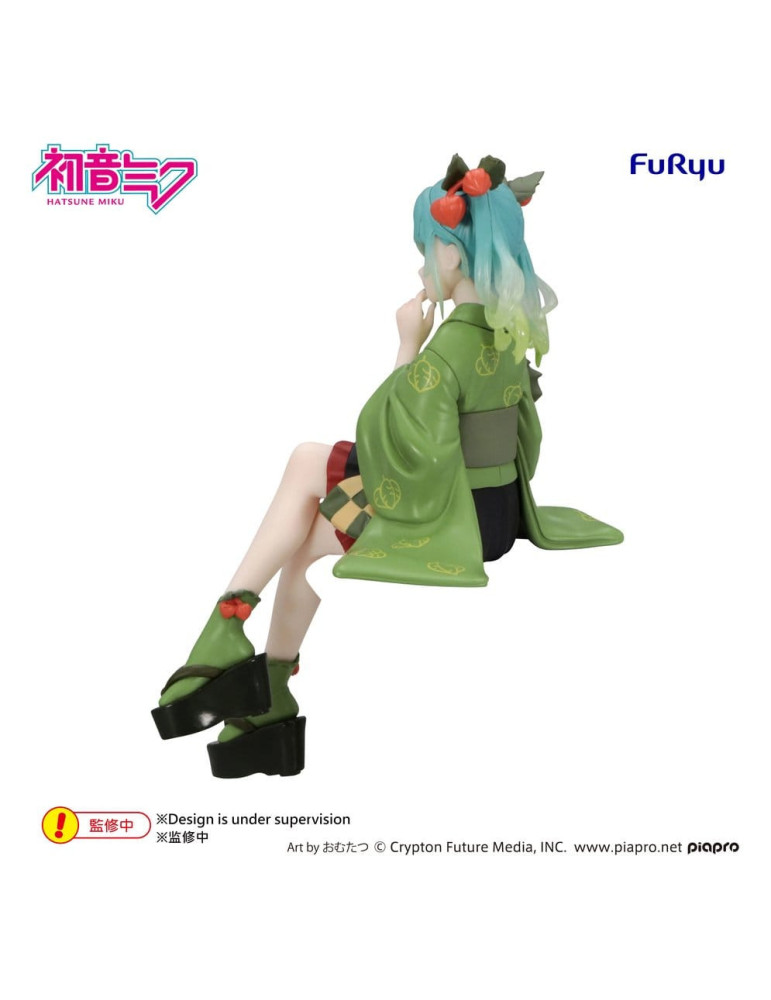 Hatsune Miku Noodle Stopper PVC Figure Flower Fairy Winter Cherry Green Color Ver. 15 cm Furyu