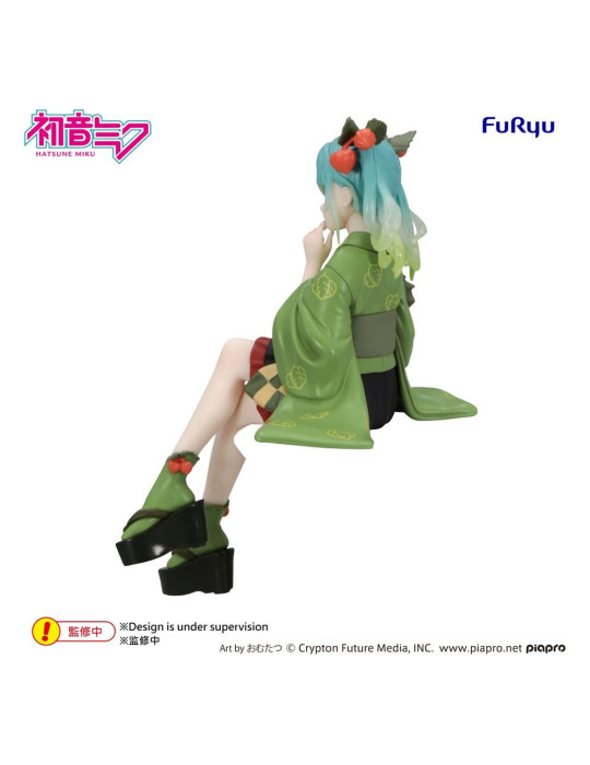 Hatsune Miku figurine PVC Noodle Stopper Flower Fairy Winter Cherry Green Color Ver. 15 cm Furyu