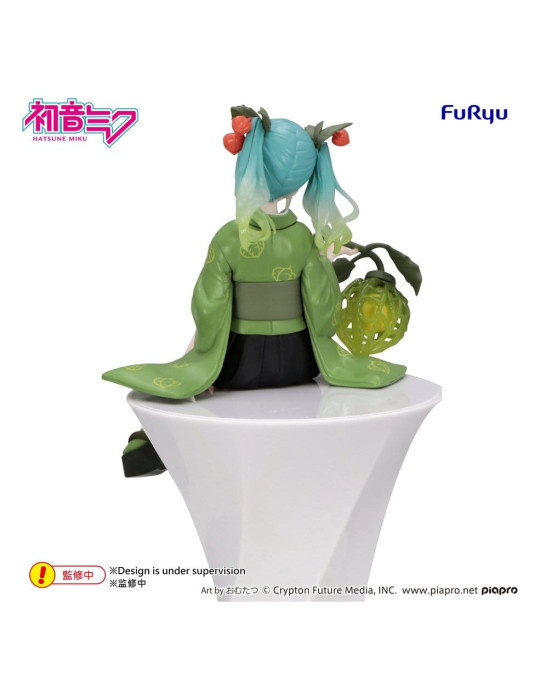 Hatsune Miku Noodle Stopper PVC Figure Flower Fairy Winter Cherry Green Color Ver. 15 cm Furyu