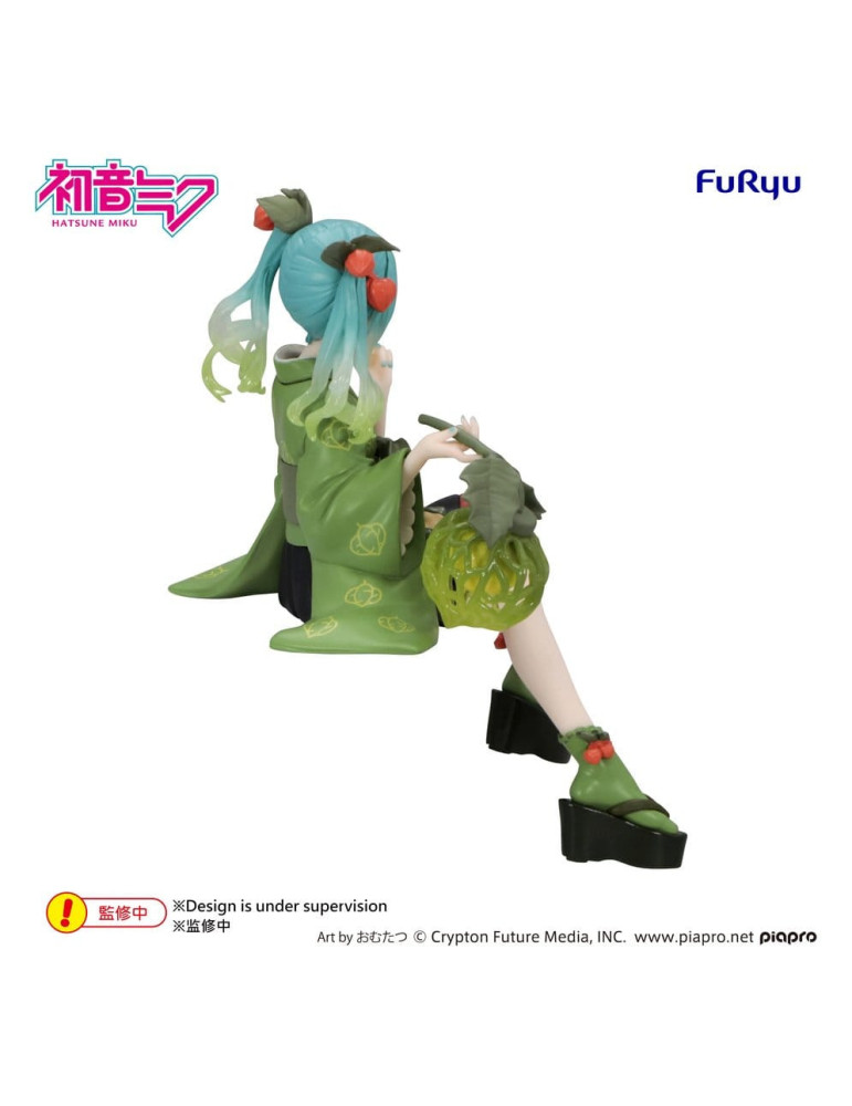 Hatsune Miku Noodle Stopper PVC Figure Flower Fairy Winter Cherry Green Color Ver. 15 cm Furyu