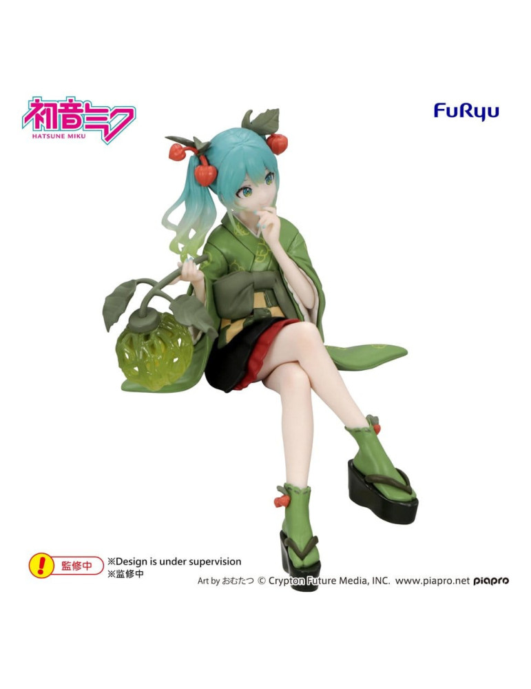 Hatsune Miku Noodle Stopper PVC Figure Flower Fairy Winter Cherry Green Color Ver. 15 cm Furyu