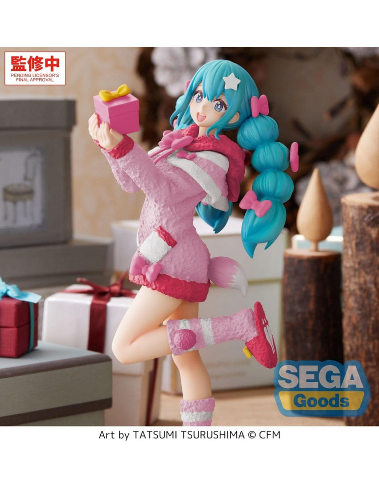 Hatsune Miku High Premium Figure PVC Figure Mokomoko Christmas Ver. 21 cm Sega