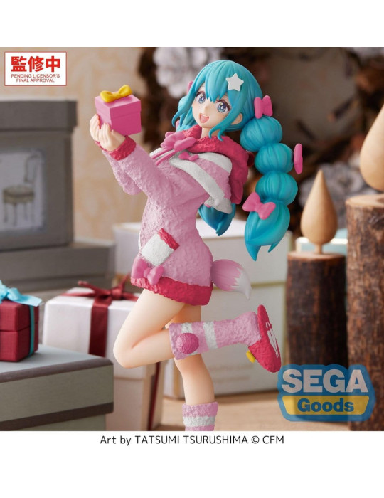 Hatsune Miku High Premium Figure PVC Figure Mokomoko Christmas Ver. 21 cm Sega