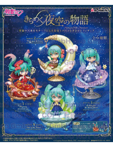 Hatsune Miku Mini Figures Miku Starrium Blind Box Display (4) Re-Ment