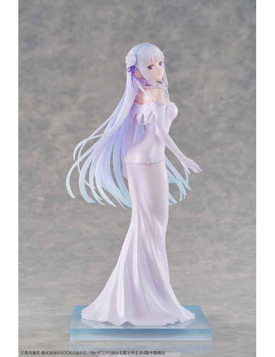Re:ZERO -Starting Life in Another World- figurine PVC 1/7 Emilia Wedding dress Ver. 24 cm Design COCO