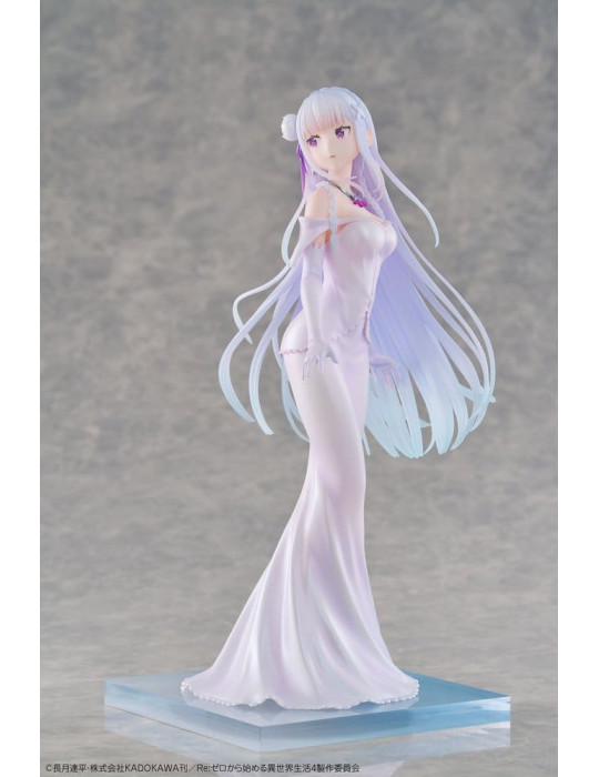 Re:ZERO -Starting Life in Another World- PVC Figure 1/7 Emilia Wedding dress Ver. 24 cm Design COCO