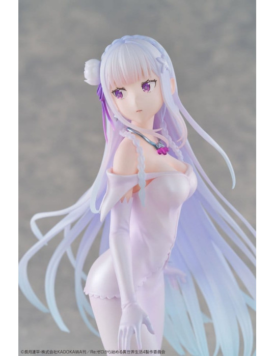 Re:ZERO -Starting Life in Another World- PVC Figure 1/7 Emilia Wedding dress Ver. 24 cm Design COCO