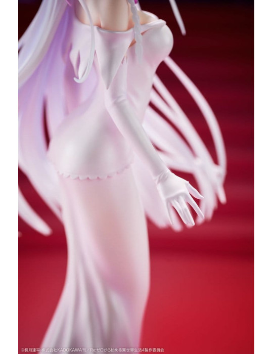 Re:ZERO -Starting Life in Another World- PVC Figure 1/7 Emilia Wedding dress Ver. 24 cm Design COCO