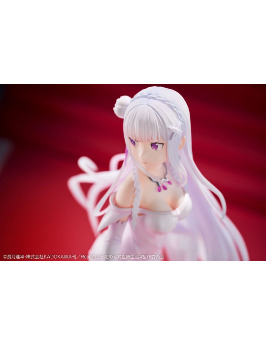 Re:ZERO -Starting Life in Another World- PVC Figure 1/7 Emilia Wedding dress Ver. 24 cm Design COCO