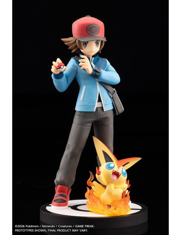 Pokémon ARTFX J PVC Figure 1/8 Hilbert with Victini 20 cm Kotobukiya