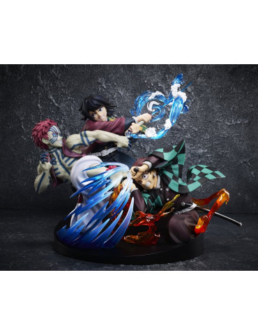 Demon Slayer: Kimetsu no Yaiba PVC Figure Tanjiro Kamado & Giyu Tomioka & Akaza 13 cm Aniplex