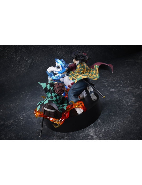 Demon Slayer: Kimetsu no Yaiba figurine PVC Tanjiro Kamado & Giyu Tomioka & Akaza 13 cm Aniplex