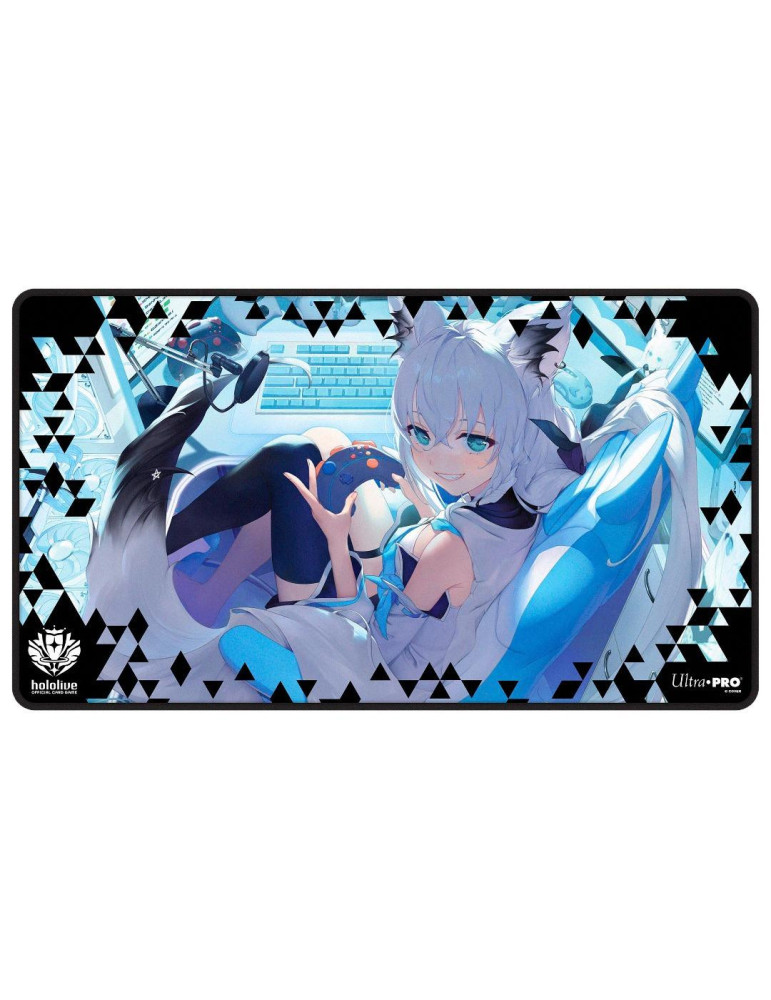 Ultra Pro Black Stitched Playmat hololive OCG - Shirakami Fubuki