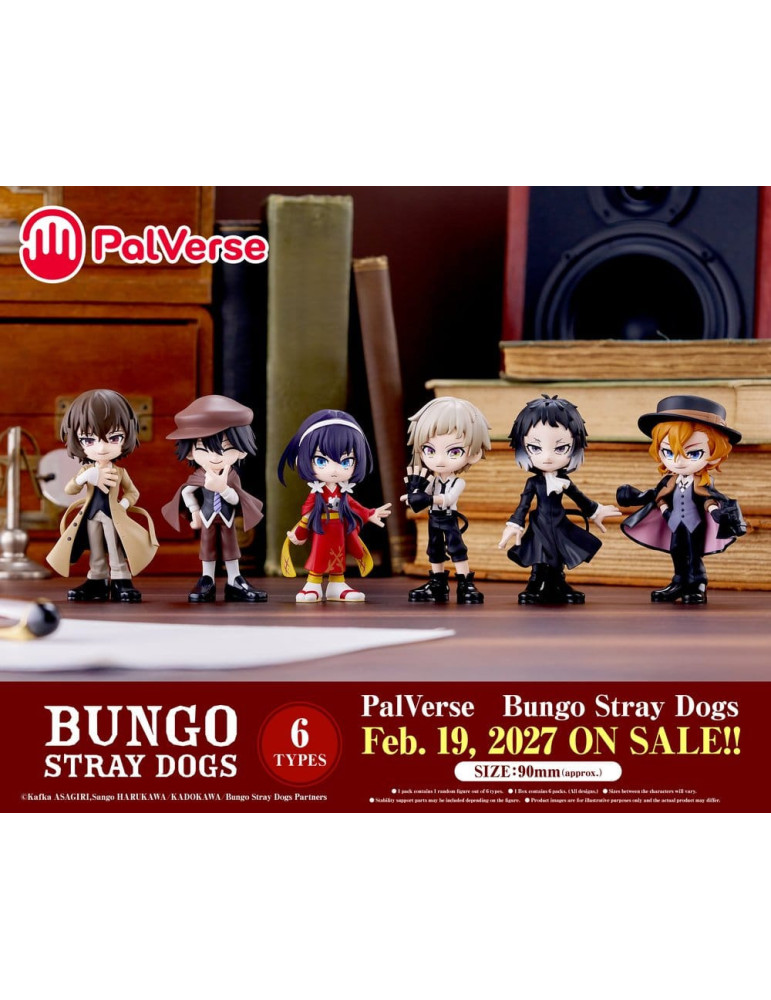 Bungo Stray Dogs PalVerse Mini Figures Blind Box Display (6) Bushiroad