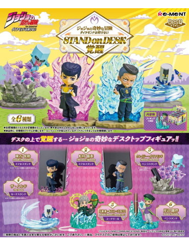 JoJo's Bizarre Adventure présentoir figurines mini Part 4 Desktop Figure Blind Box (6) Re-Ment