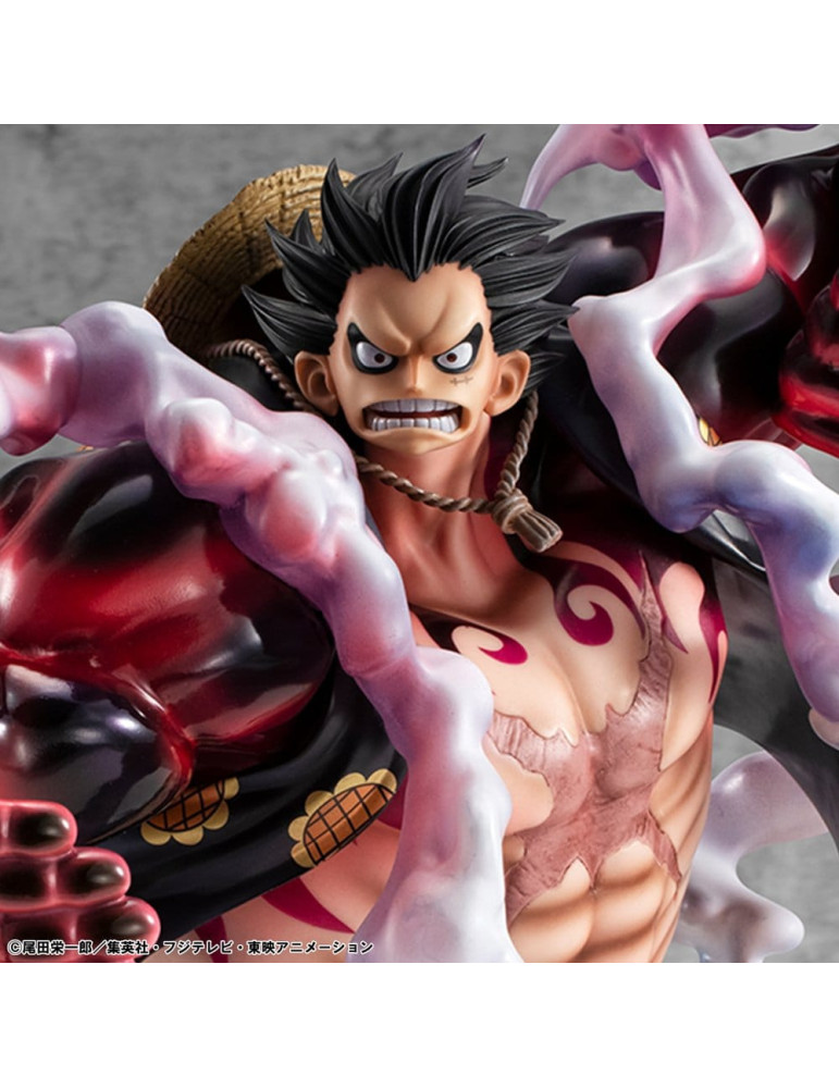 One Piece figurine PVC Portrait.Of.Pirates SA-Maximum Monkey D. Luffy Gear 4 Bounce-Man 10th Limited Ver. 30 cm Megahouse