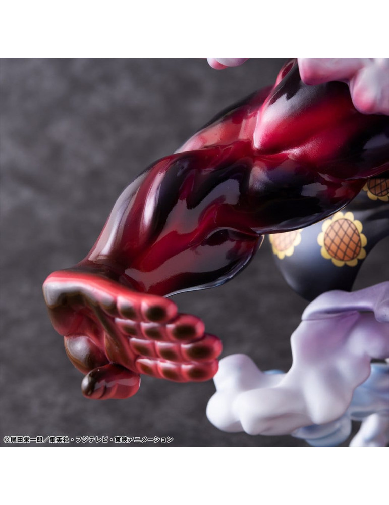 One Piece figurine PVC Portrait.Of.Pirates SA-Maximum Monkey D. Luffy Gear 4 Bounce-Man 10th Limited Ver. 30 cm Megahouse