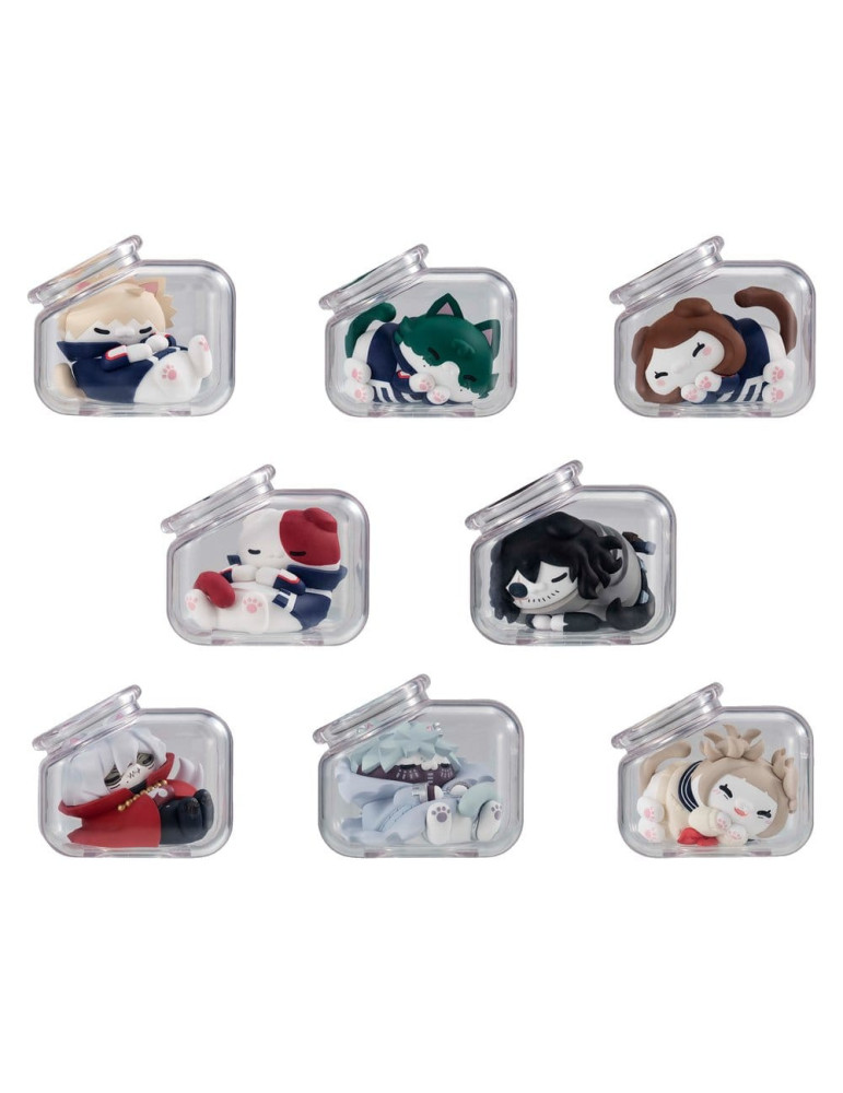 My Hero Academia Blind Boxes présentoir figurines mini Mega Cat Project Good Night Heroaca Cats 6 cm (8) Megahouse