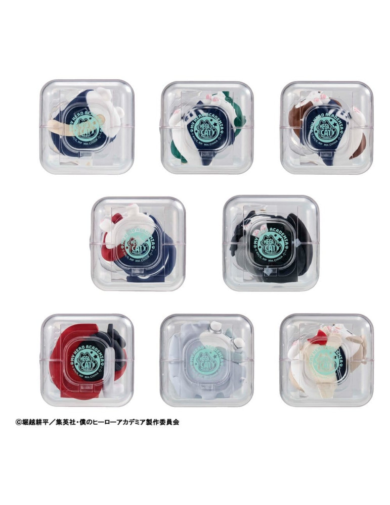 My Hero Academia Blind Boxes présentoir figurines mini Mega Cat Project Good Night Heroaca Cats 6 cm (8) Megahouse