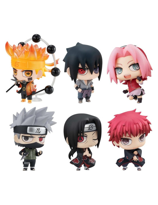 Naruto Shippuden ChimiMega Series Mini Figures Mascot Collection 1 6 cm Blind Box Display (6) Megahouse