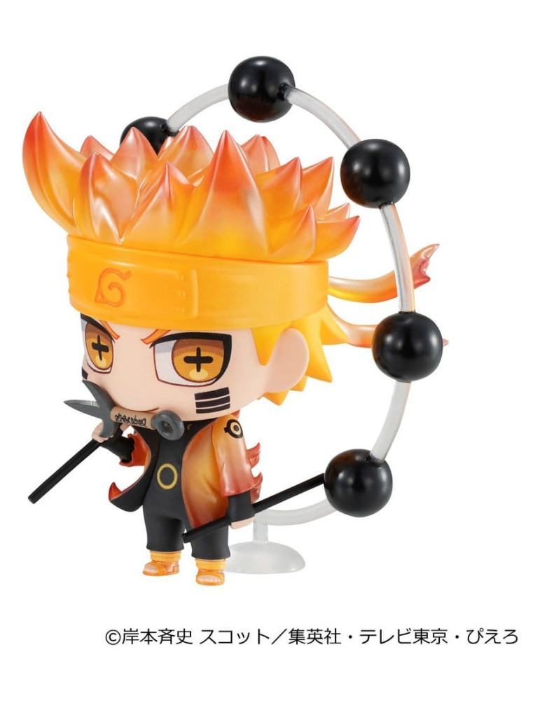 Naruto Shippuden ChimiMega Series Mini Figures Mascot Collection 1 6 cm Blind Box Display (6) Megahouse