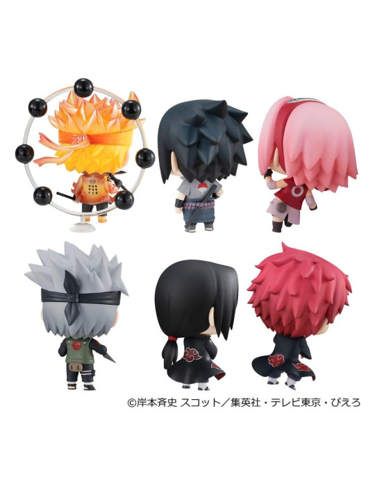 Naruto Shippuden ChimiMega Series Mini Figures Mascot Collection 1 6 cm Blind Box Display (6) Megahouse