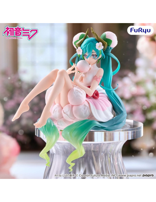 Hatsune Miku Noodle Stopper PVC Figure Flower Fairy White Plum Blossom 13 cm Furyu